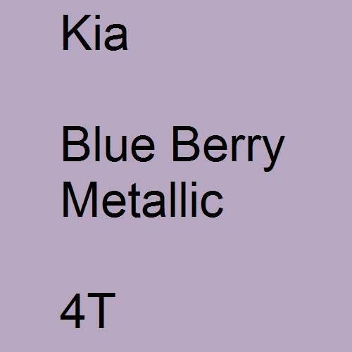 Kia, Blue Berry Metallic, 4T.